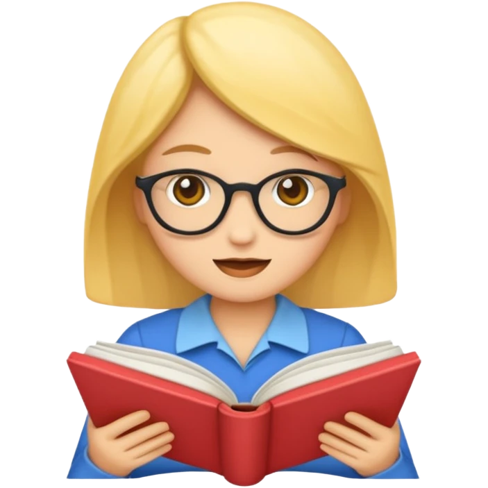 emoji LENDO UM LIVRO ESTUDANDO FEMININO emoji