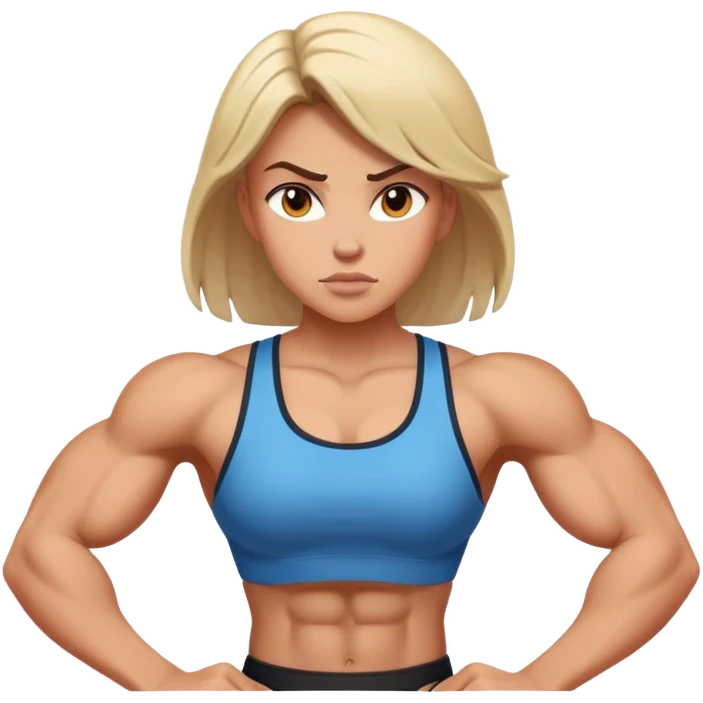 Strong girl emoji