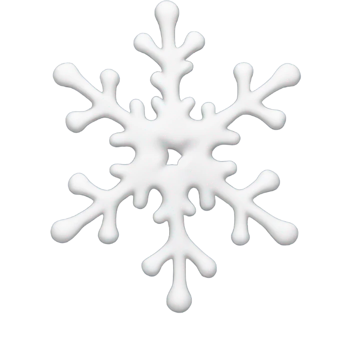 Melting snowflake emoji