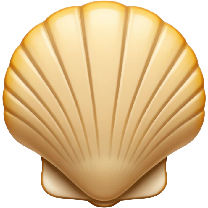 Shell light beige emoji