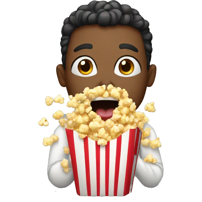 eating popcorn emoji
