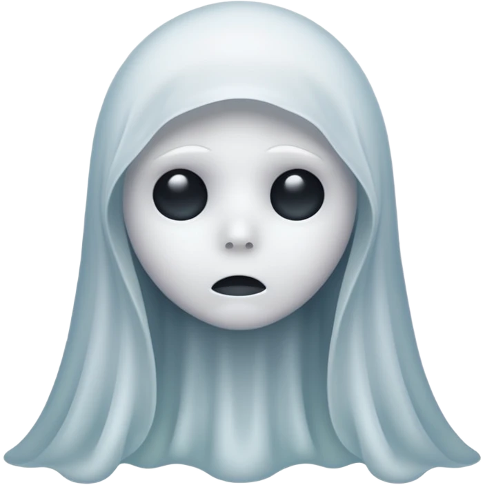 sad ghost emoji