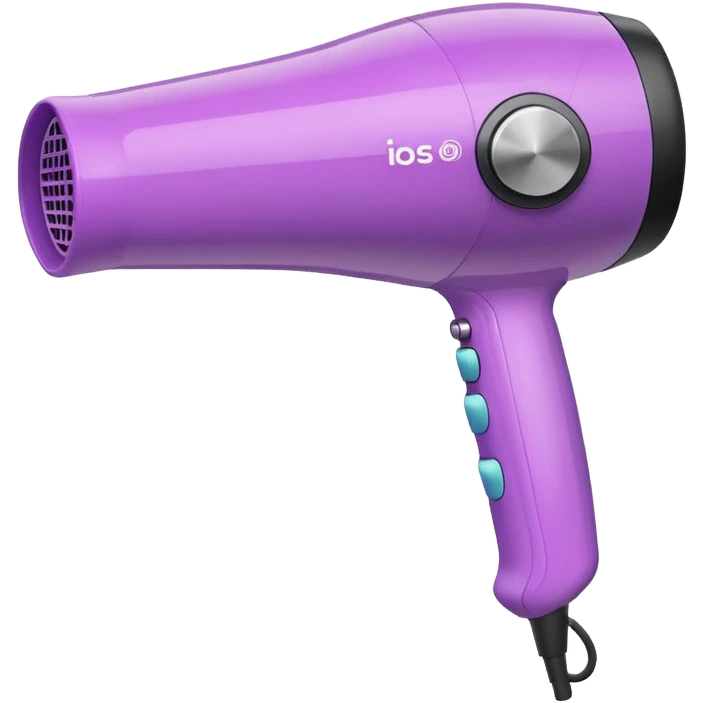 Cute Hair dryer, different designs and pattern emoji