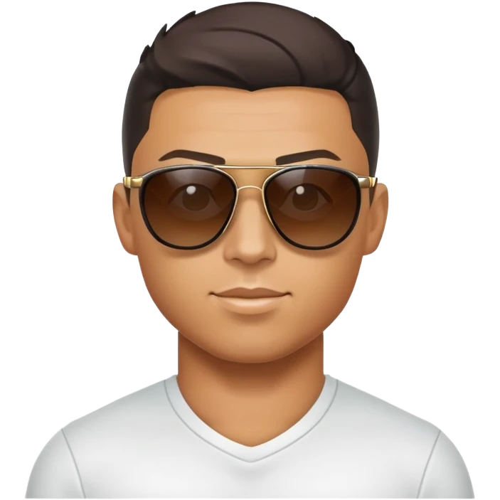 Ronaldo with sunglasses emoji