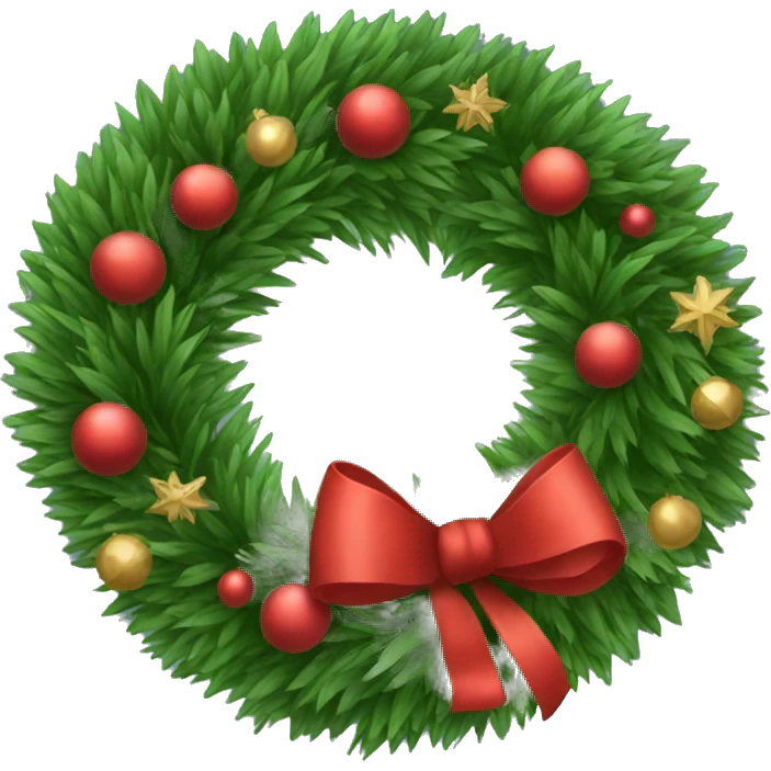 christmas wreath emoji