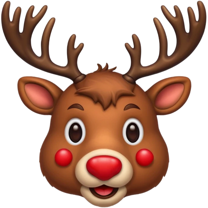 reindeer face emoji