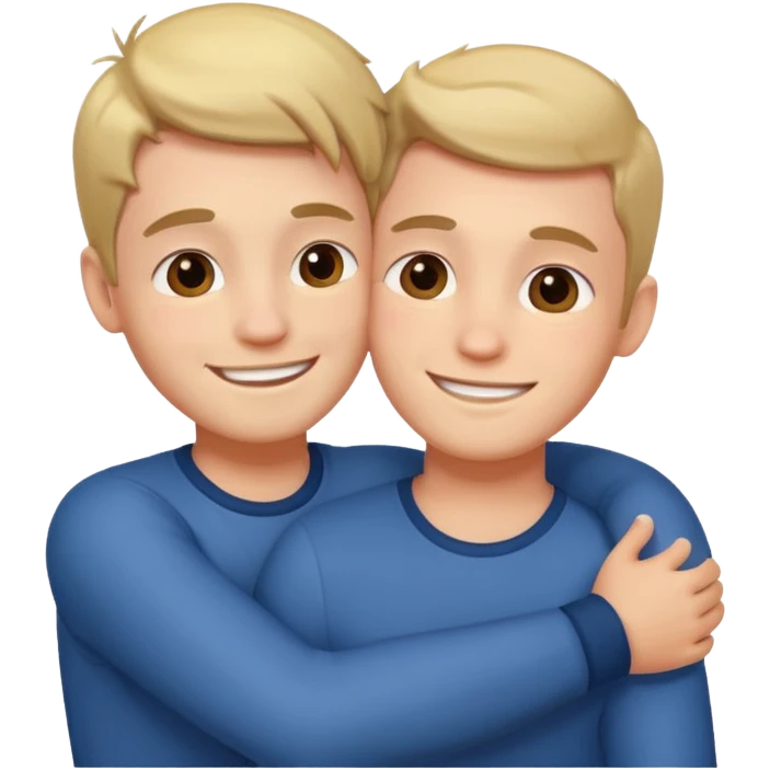two cute boyfriends emoji