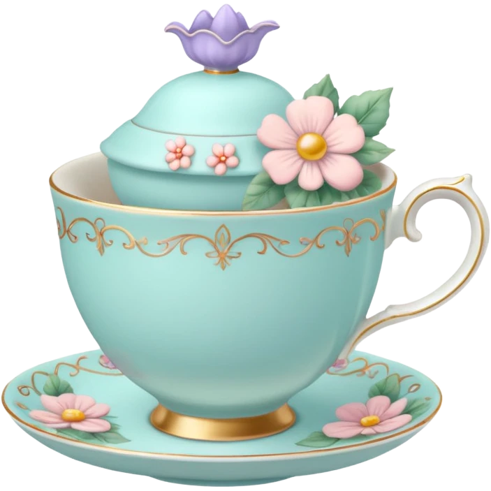 Madeleine Hatter inspired teacup emoji