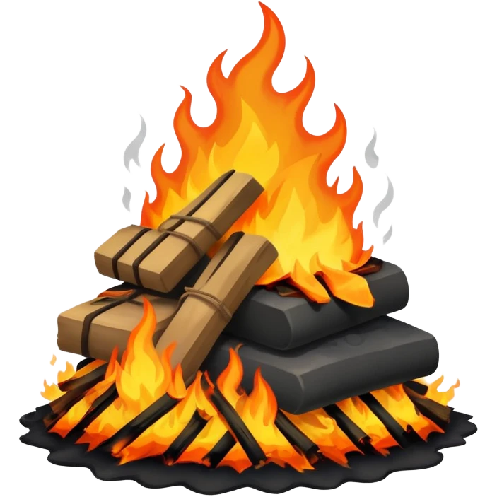 Crap on fire  emoji