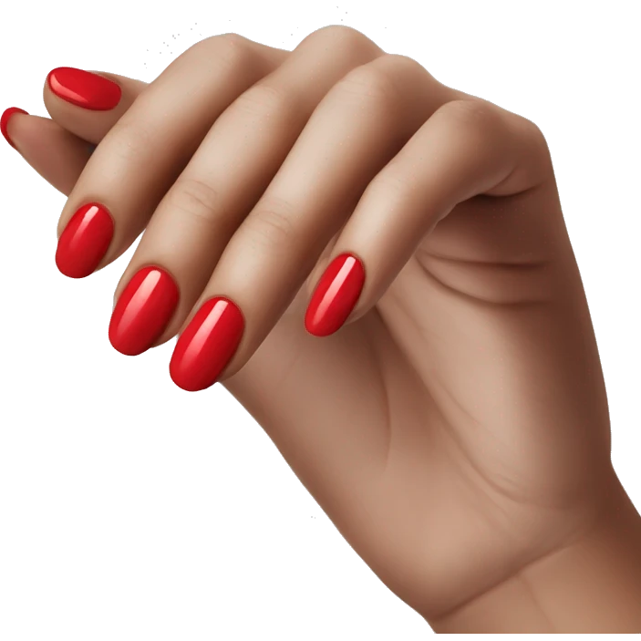 ￼ red nails emoji