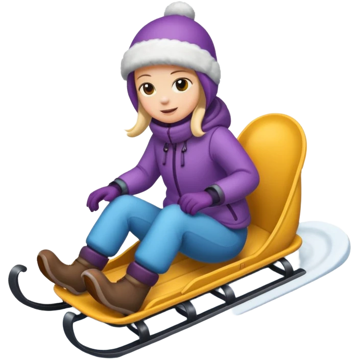 Sledding emoji
