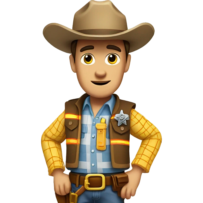 sheriff woody of construction site emoji