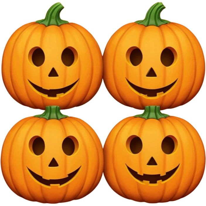 Sam and Chase as pumpkins  emoji