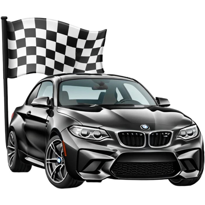 Bmw m2 black  Flag  emoji