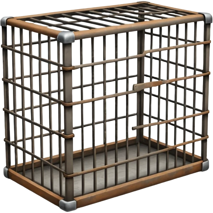 A long rectangular cage  emoji