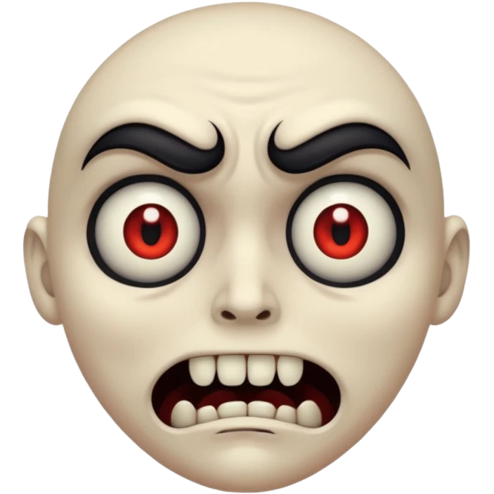 Scary face  emoji