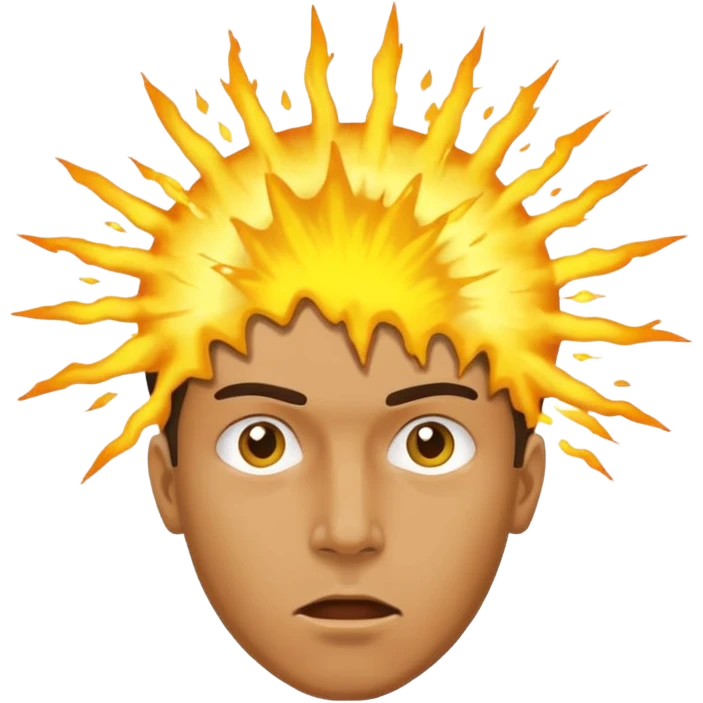 yellow exploiding head normal man mind blown emoji