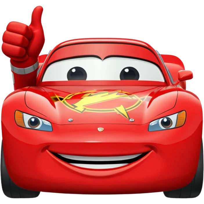 thumbs up mcqueen emoji