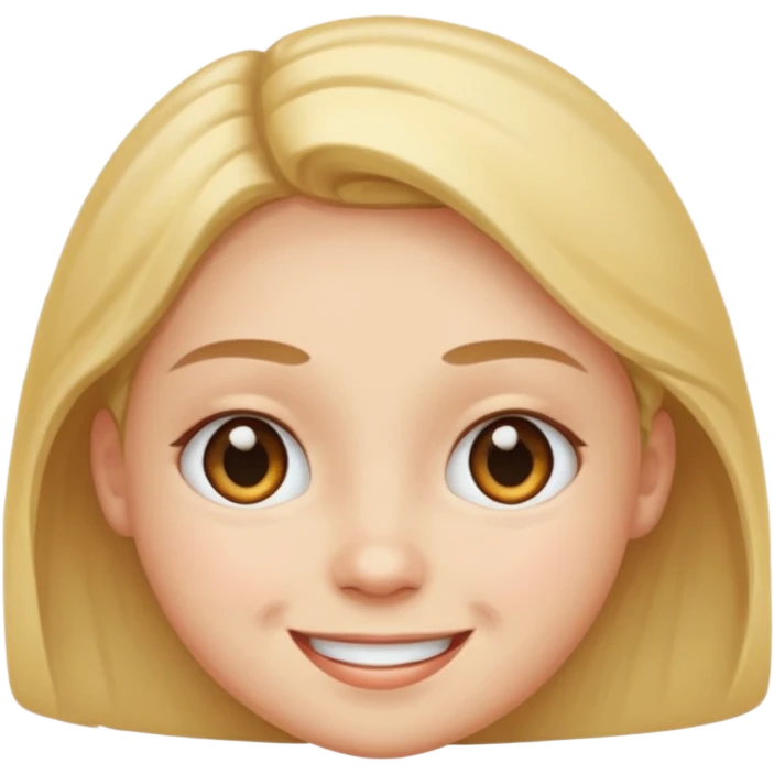 Round face and crossed eyes and smile emoji