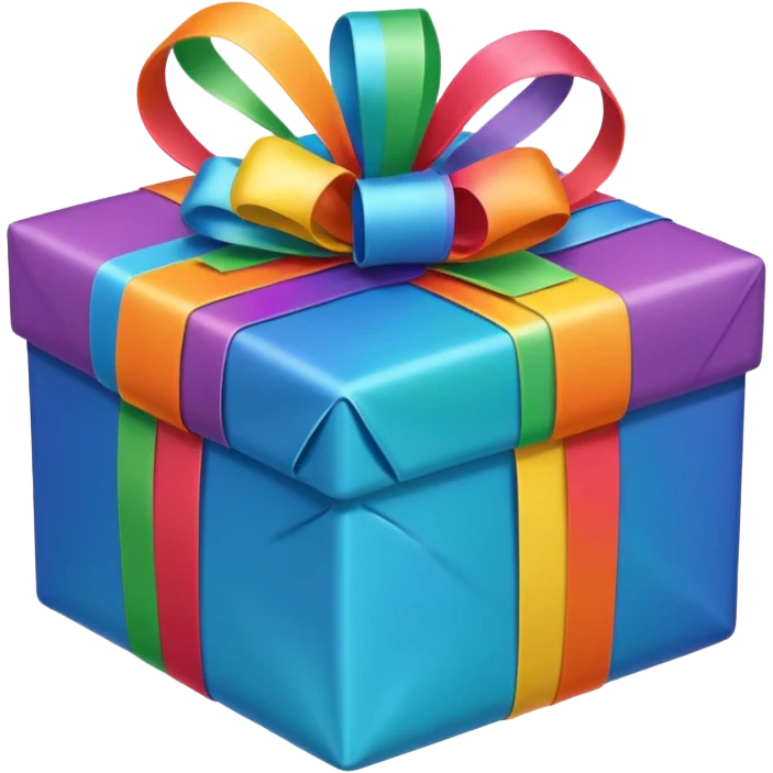 rainbow gift emoji