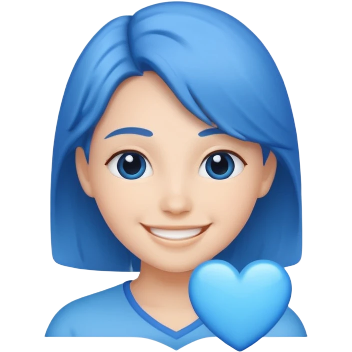 🥰 + 💙 emoji