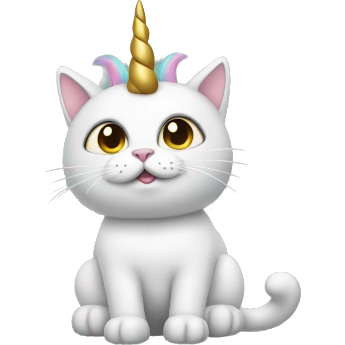 CAT as an unicorn  emoji