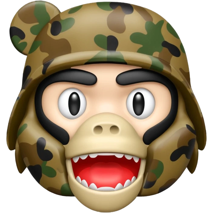 Сделай логотип Bape emoji