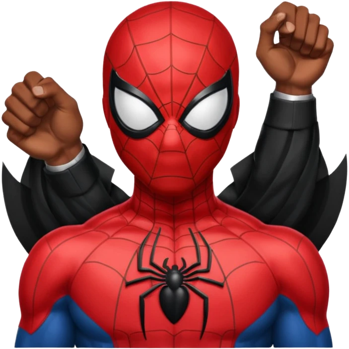 Black Spider man emoji