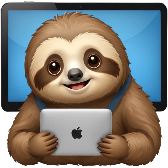 I want a cute Sloth streaming « Motivation ! » emoji