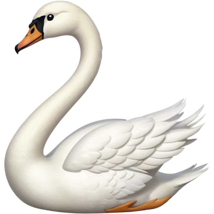 Right-facing swan emoji emoji