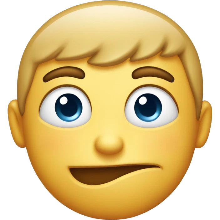Smirk face with sweaty forehead emoji