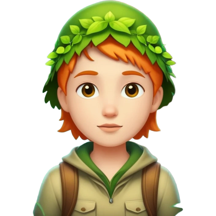 person exploring an enchanted forest emoji