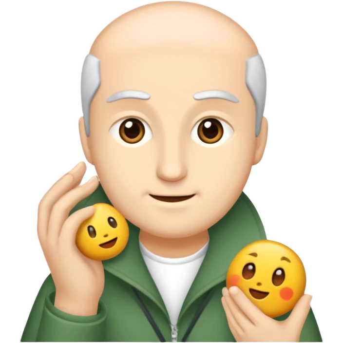 Сердечко из разноцветных шариков emoji