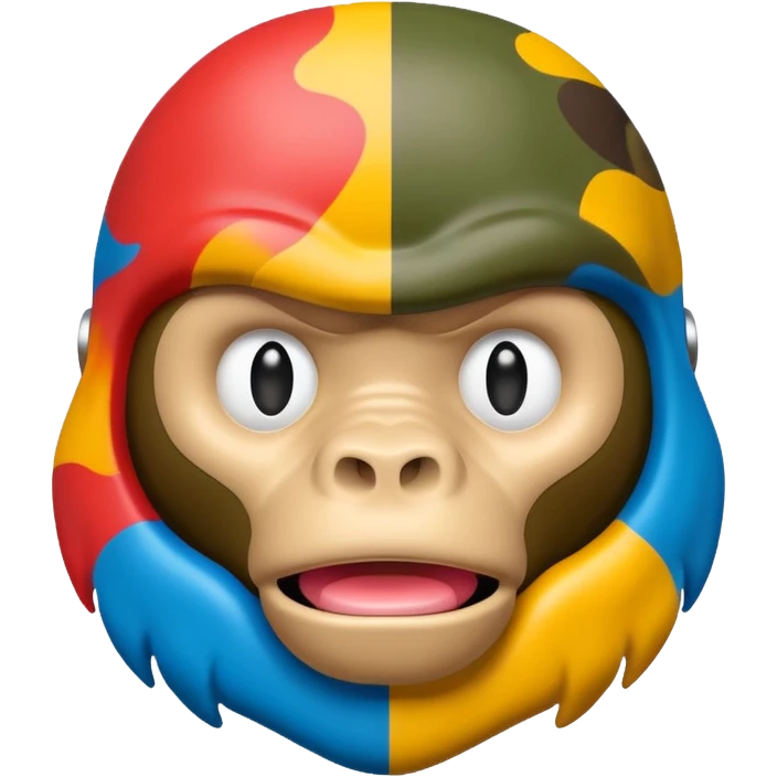 Сделай логотип Bape emoji