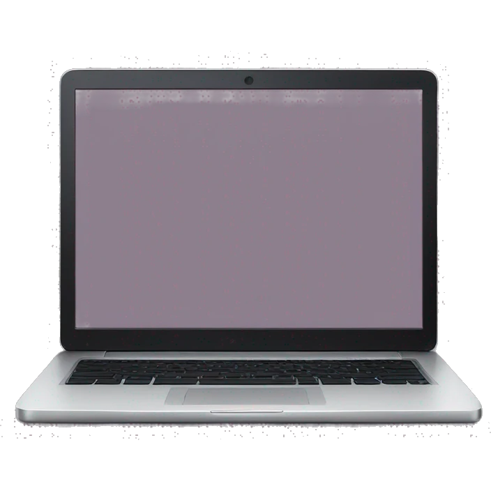 dark mauve laptop screen emoji