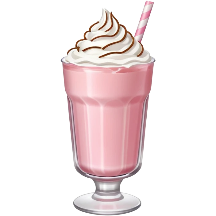 milkshake strawberry emoji