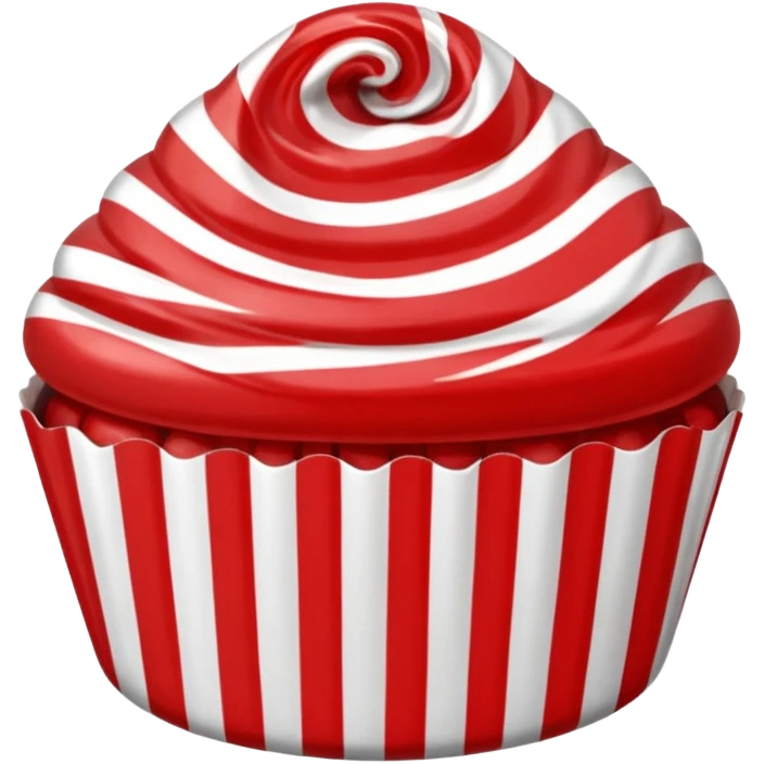 a candy in a red and white wrapper emoji