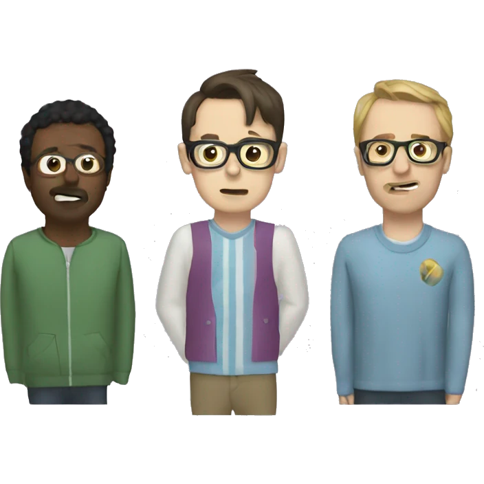 Four guys Weezer emoji