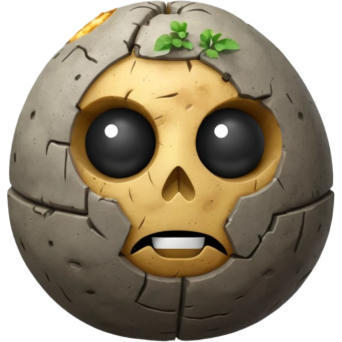 A potato death star emoji