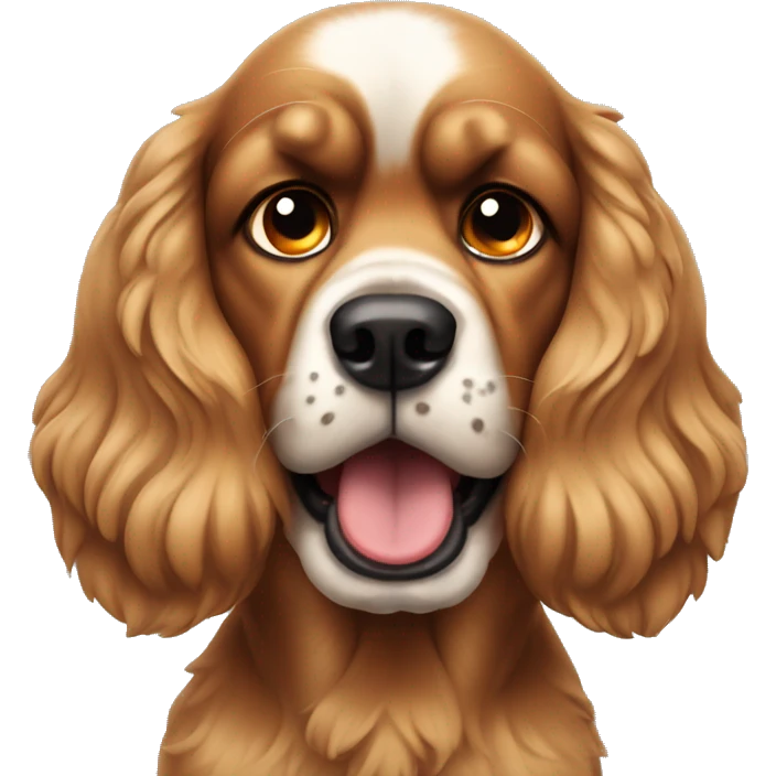 cocker dog angry emoji