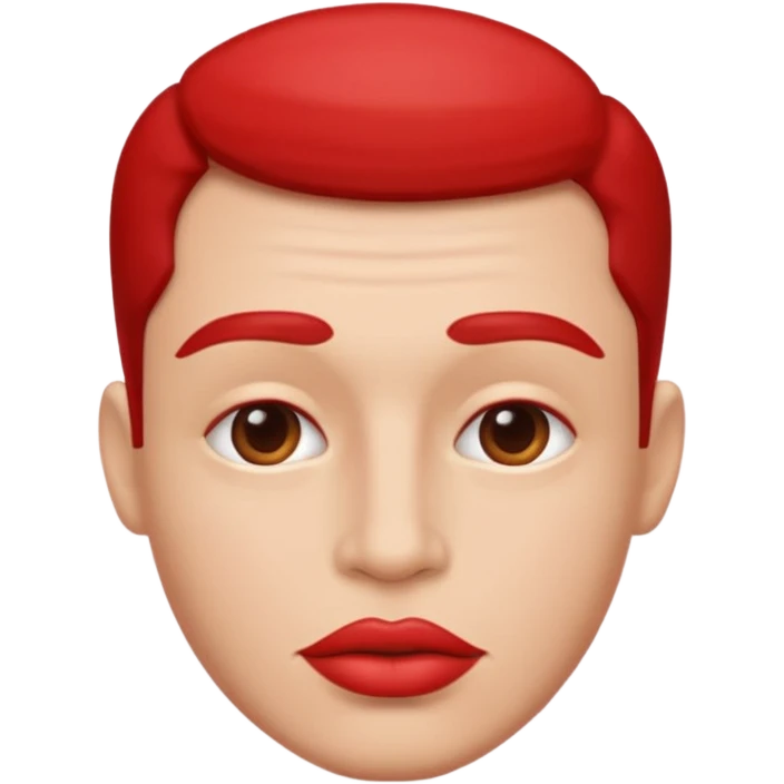 man lips only without face emoji