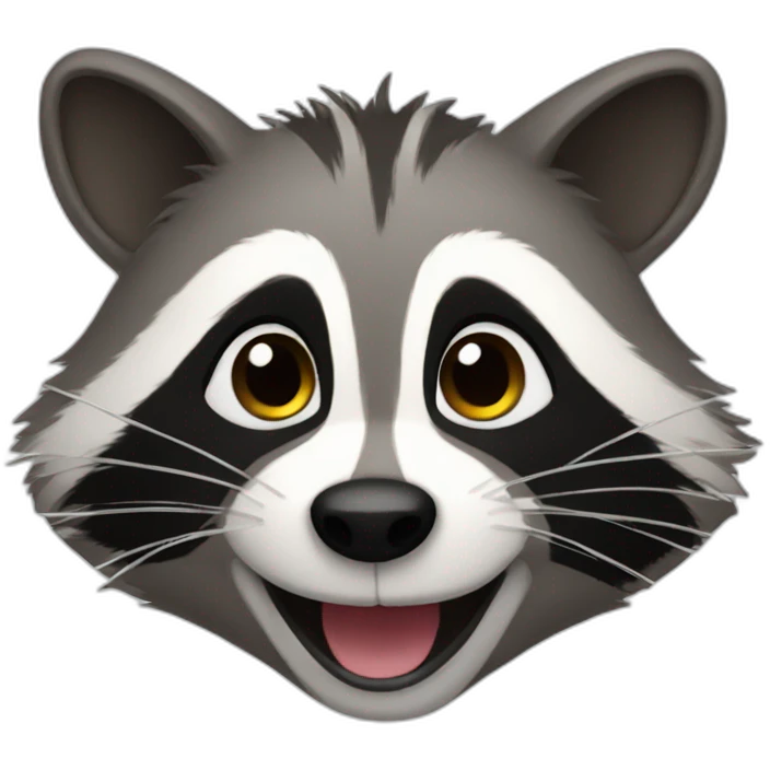 Happy Racoon emoji