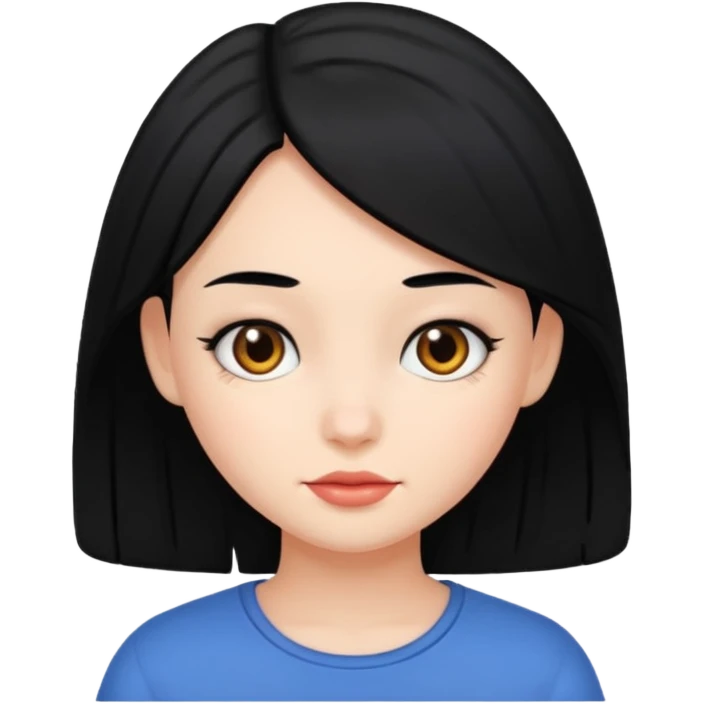 Girl with black hair sucking dick  emoji
