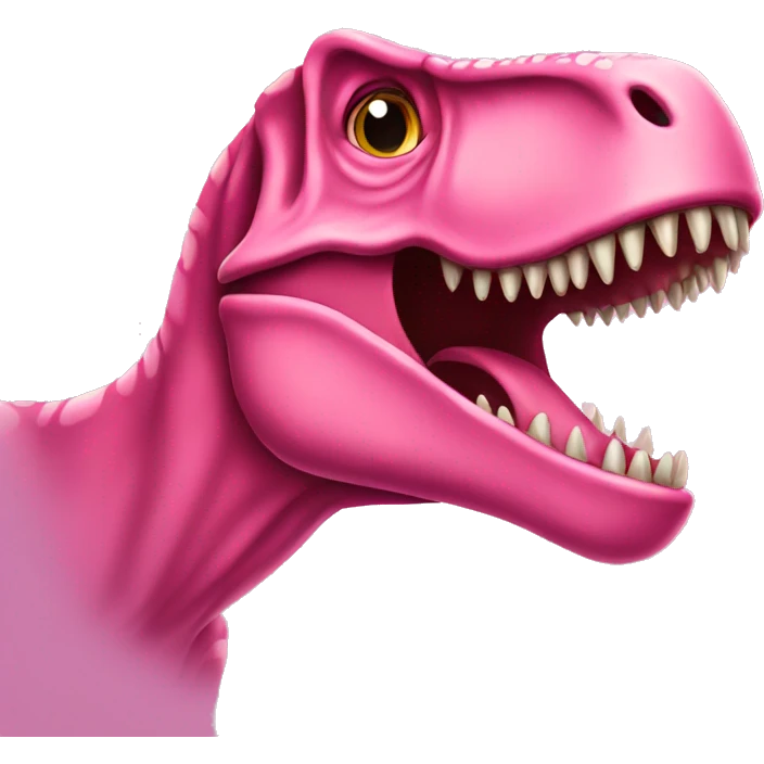 pink t. rex emoji