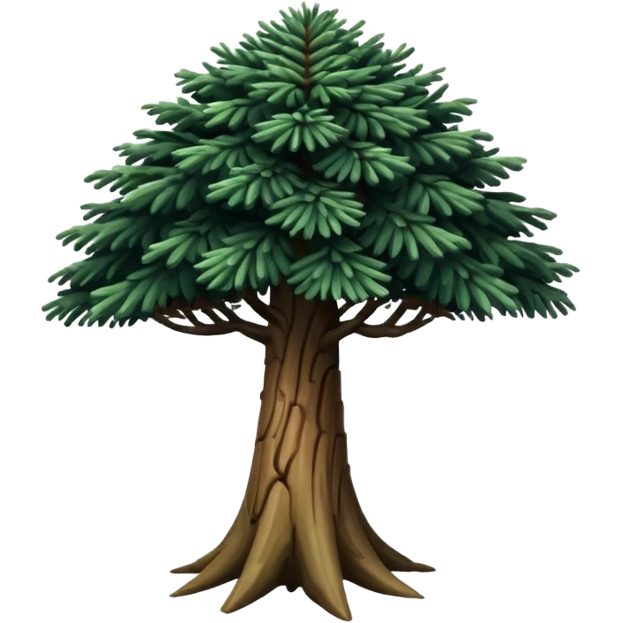 A Brazilian araucaria tree with extended branches emoji