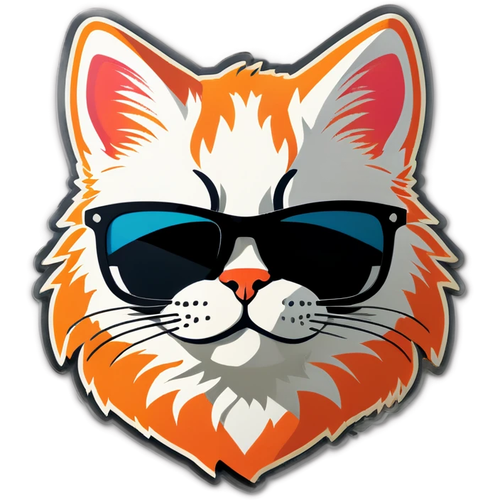 Cat with sunglasses emoji