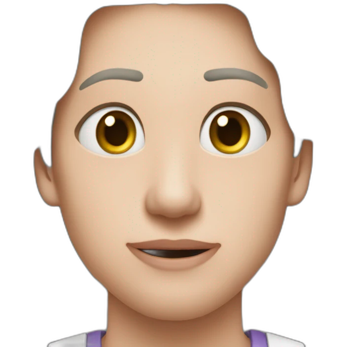 Милый розовый пушистый монстр emoji