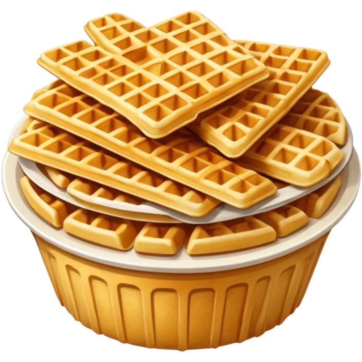 Waffle fries emoji