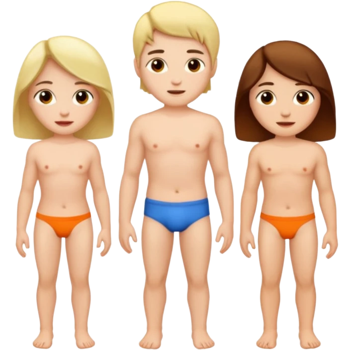 threesome emoji semi naked  emoji