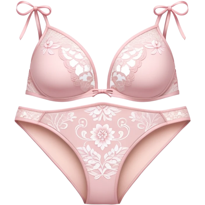 light pink lace bathing suit bottom emoji